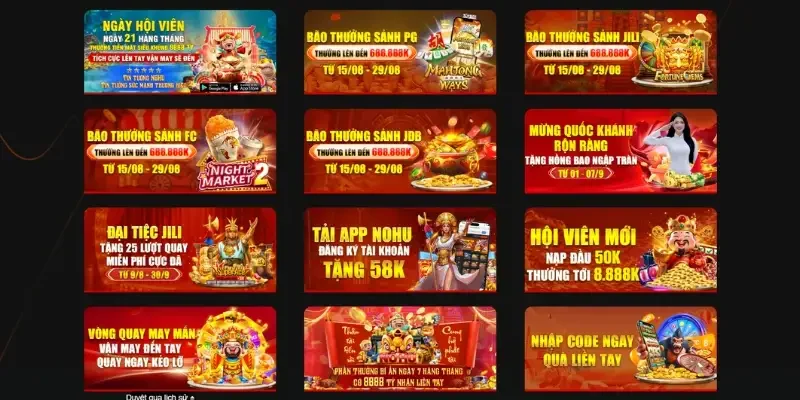 Chi tiết các sự kiện mới nhất được cổng game áp dụng